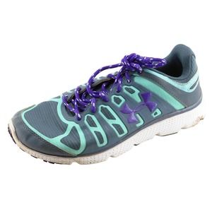 Under armour Women Sz 8.5 M Gray Lace Up Running Synthetic Shoe‎